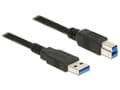 Miniatyrbild 5 av 5: Delock - USB-kabel - USB typ A (hane) till USB Type B (hane) - USB 3.0 - 5 m - svart