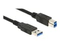 Miniatyrbild 1 av 5: Delock - USB-kabel - USB typ A (hane) till USB Type B (hane) - USB 3.0 - 5 m - svart