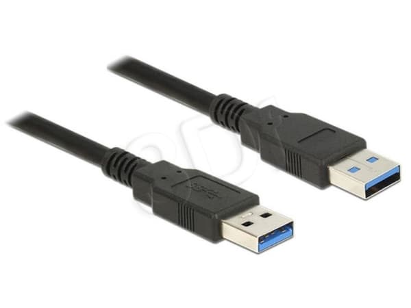 Delock - USB-kabel - USB typ A (hane) till USB typ A (hane) - USB 3.0 - 1 m - svart