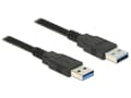 Miniatyrbild 2 av 5: Delock - USB-kabel - USB typ A (hane) till USB typ A (hane) - USB 3.0 - 1.5 m - svart