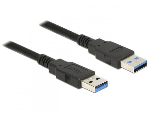Delock - USB-kabel - USB-type A (hann) til USB-type A (hann) - USB 3.0 - 3 m - svart