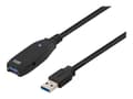 Miniatyrbild 4 av 5: DELTACO USB3-1000 - USB-förlängningskabel - USB typ A (hona) till USB typ A (hane) - 2 m - aktiv - svart