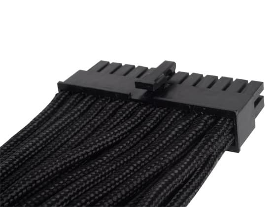SilverStone PP07 - Strømforlengelseskabel - 24-pins ATX (hunn) til 24-pins ATX (hann) - 30 cm - svart