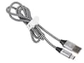 Miniatyrbilde 3 av 5: Tracer - USB-kabel - USB (hann) til 24 pin USB-C (hann) - USB 2.0 - 2.1 A - 1 m - svart, sølv