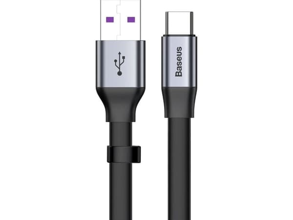 Baseus USB-A - USB-C kabel 0,23 m Svartgrå (6953156293427)