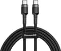 Miniatyrbilde 5 av 5: Baseus Cafule - USB-kabel - 24 pin USB-C (hann) til 24 pin USB-C (hann) - USB 2.0 - 20 V - 3 A - 2 m - USB Power Delivery (60W), støtte for Power Del