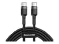Miniatyrbilde 1 av 5: Baseus Cafule - USB-kabel - 24 pin USB-C (hann) til 24 pin USB-C (hann) - USB 2.0 - 20 V - 3 A - 2 m - USB Power Delivery (60W), støtte for Power Del