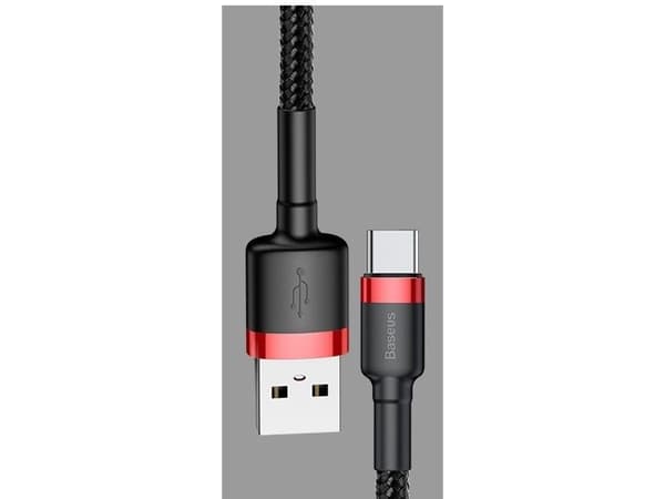 Baseus Cafule - USB-kabel - Micro-USB type B (hann) til USB (hann) - 5 V - 2.4 A - 1 m - rød/svart