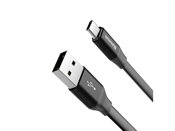 Baseus Nimble USB cable flat cable USB/Lightning cable with holder 2A 0.23M black (CATMBJ-01)