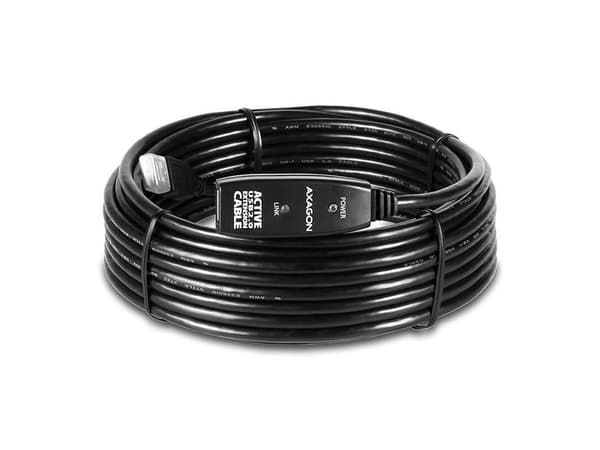 Axagon ADR-210, 10 m, USB A, USB A, USB 2.0, 0,48 Gbit/s, Svart