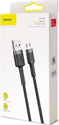 Baseus Cafule, 3 m, USB A, Micro-USB A, USB 2.0, Svart