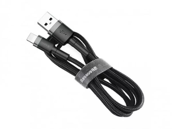 Baseus Cafule - Lightning-kabel - Lightning hann til USB hann - 3 m - grå, svart