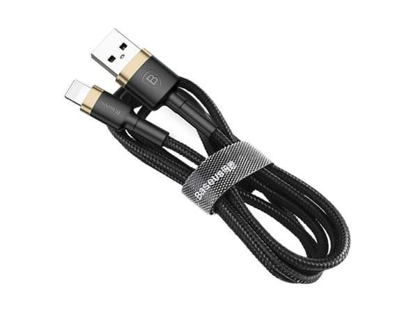 Baseus Cafule, 1 m, Lightning, USB A, Hankjønn, Hankjønn, Svart, Gull
