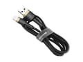 Miniatyrbilde 1 av 5: Baseus Cafule, 1 m, Lightning, USB A, Hankjønn, Hankjønn, Svart, Gull