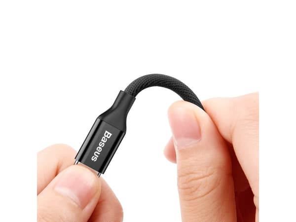 Baseus 6953156260733, 1,5 m, USB A, Micro-USB B, USB 2.0, 0,48 Gbit/s, Svart