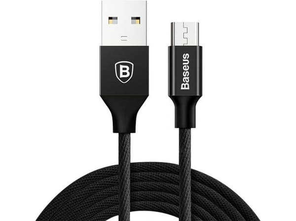 Baseus 6953156260733, 1,5 m, USB A, Micro-USB B, USB 2.0, 0,48 Gbit/s, Svart