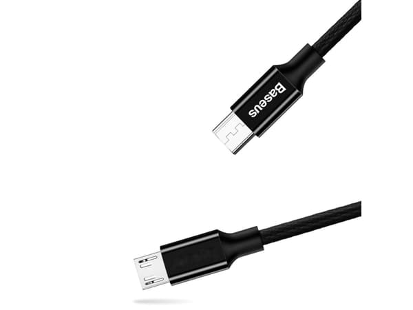 Baseus 6953156260733, 1,5 m, USB A, Micro-USB B, USB 2.0, 0,48 Gbit/s, Svart