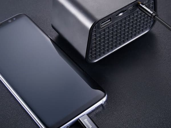 Baseus CAM01-01, 1,2 m, 3,5 mm, USB C, Sort