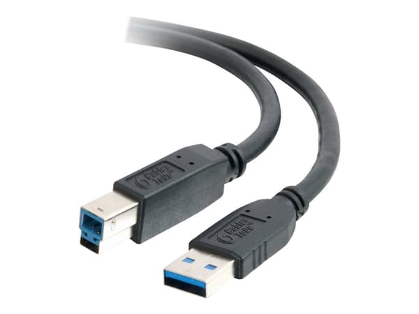 C2G - USB-kabel - USB-type A (hann) til USB Type B (hann) - USB 3.0 - 1 m - svart