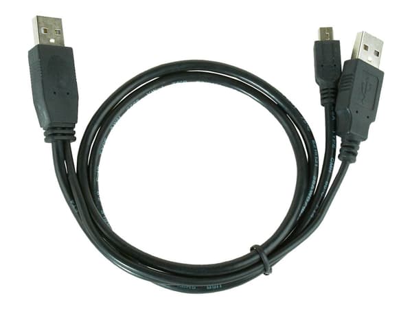 Gembird CCP-USB22-AM5P-3 - USB-kaapeli - mini-USB tyyppi B (uros) - USB (uros) - 90 cm - muotoiltu - musta