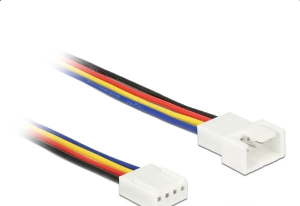 Delock - Forlengelseskabel for viftestrømforsyning - 4-pins PWM (hann) til 4-pins PWM (hunn) - 30 cm