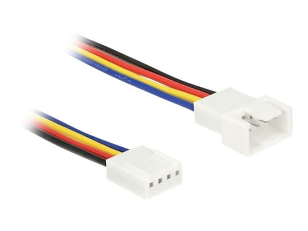 Delock - Forlengelseskabel for viftestrømforsyning - 4-pins PWM (hann) til 4-pins PWM (hunn) - 30 cm