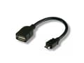Miniatyrbild 1 av 5: Techly 0.2m USB 2.0 Micro B - USB 2.0 A M/F, 0,2 m, Micro-USB B, USB A, USB 2.0, Hane/Hona, Svart