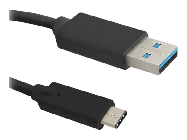 Qoltec - USB-kabel - 24 pin USB-C (hane) till USB typ A (hane) - USB 3.1 - 25 cm