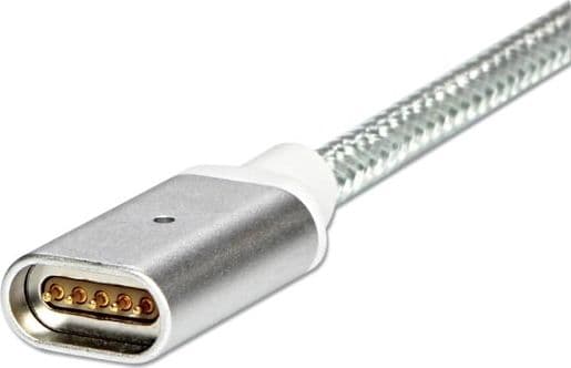 USB cable Red Fighter Magnetic klabel USB (2.0), USB A M- Magnetická konovka, 1 m, silver