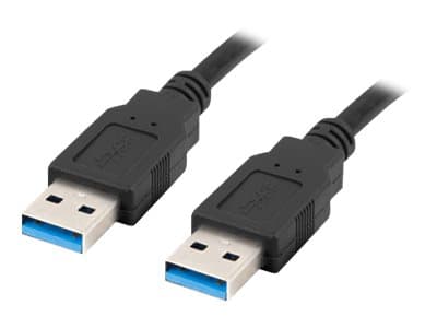 Lanberg - USB-kabel - USB typ A (hane) till USB typ A (hane) - USB 3.0 - 1 m - svart