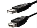 Miniatyrbilde 1 av 2: USB-kabellogo USB-A - USB-A 3 m Sort