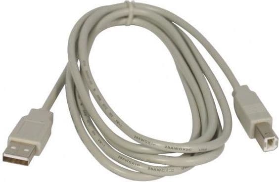 USB-logo USB-A-kabel - 5 m grå (15853)