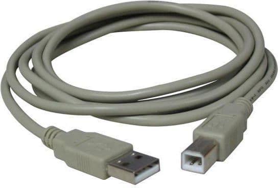 USB-logo USB-A-kabel - 5 m grå (15853)