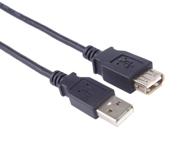 PremiumCord KUPAA2BK, 2 m, USB A, USB A, USB 2.0, 0,48 Gbit/s, Svart