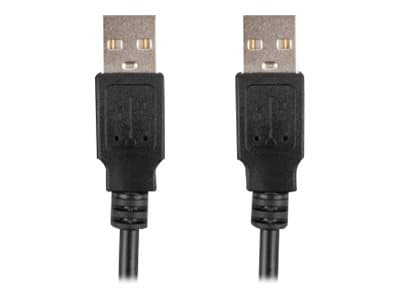 Lanberg - USB-kabel - USB (hane) till USB (hane) - USB 2.0 - 1 m - svart