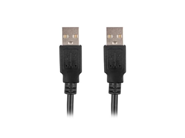 Lanberg - USB-kabel - USB (hane) till USB (hane) - USB 2.0 - 1 m - svart