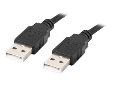 Lanberg - USB-kabel - USB (hane) till USB (hane) - USB 2.0 - 1 m - svart