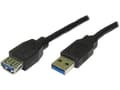 Miniatyrbilde 1 av 3: USB-kabellogo USB-A - USB-A 1,8 m Svart