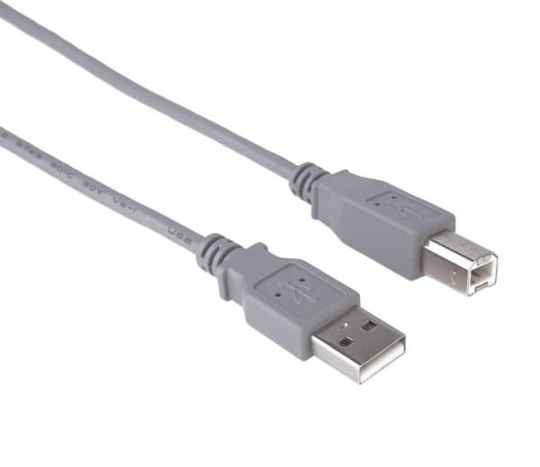 PremiumCord ku2ab05, 0,5 m, USB A, USB B, USB 2.0, Grå