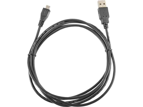 Qoltec USB-A - microUSB-kabel 1,8 m Svart (5901878523262)