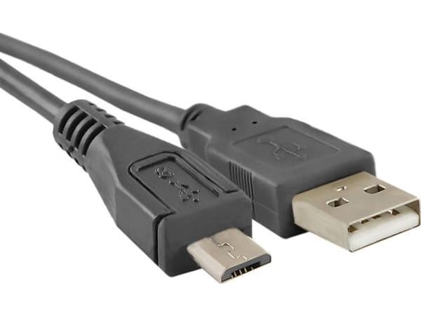 Qoltec USB-A - microUSB-kabel 1,8 m Svart (5901878523262)