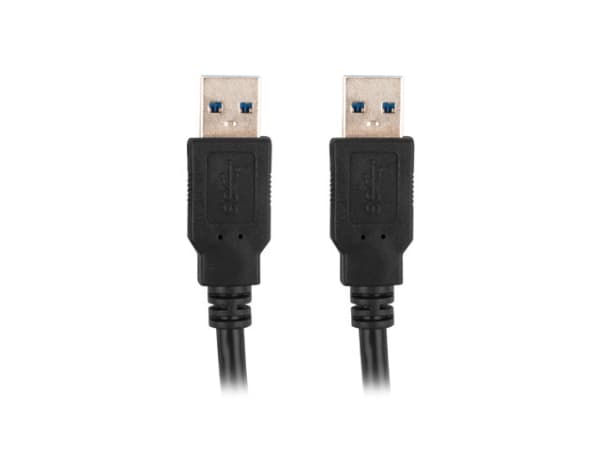 Lanberg - USB-kabel - USB-type A (hann) til USB-type A (hann) - USB 3.0 - 50 cm - svart