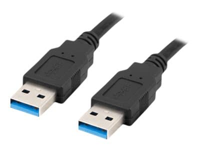 Lanberg - USB-kabel - USB-type A (hann) til USB-type A (hann) - USB 3.0 - 50 cm - svart