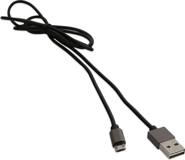 USB cable Platinet MICRO USB TO USB CABLE WITH REVERSIBLE PLUGS 1M BLACK (43466)