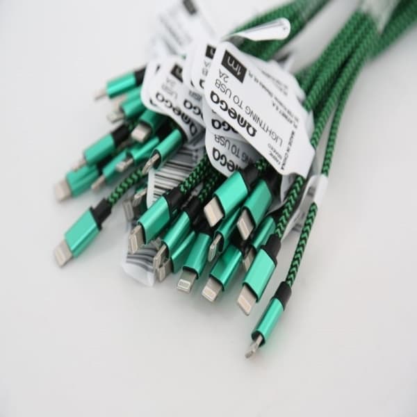 USB Omega USB cable - LIGHTNING, 2A, 1m, green (44039)