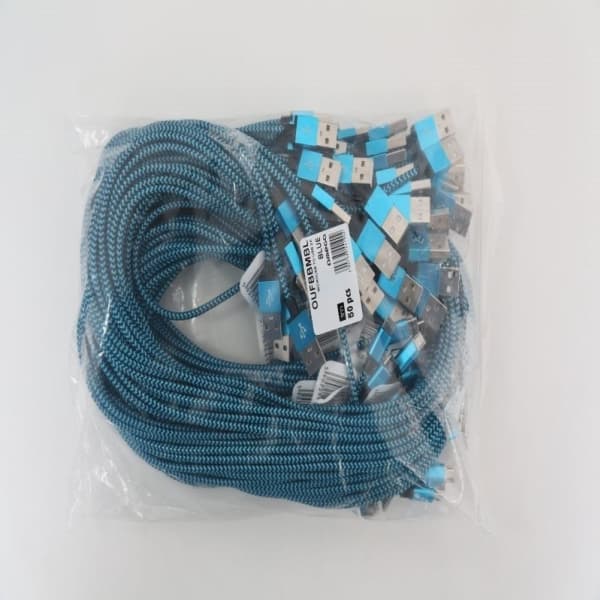 USB-kaapeli Omega USB-A - microUSB 1 m sininen (OUFBBMBL)