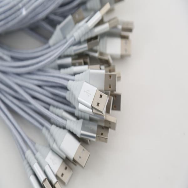 Omega Micro USB USB Cable, 2A, 1m, Silver (44057)