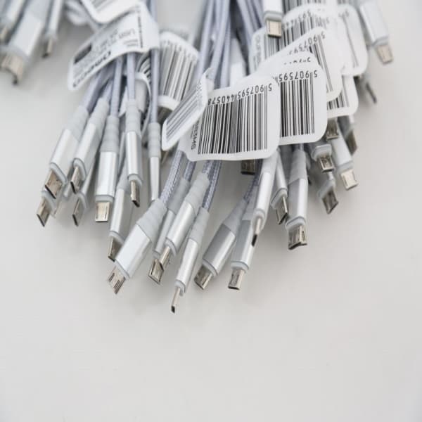 Omega Micro USB USB Cable, 2A, 1m, Silver (44057)