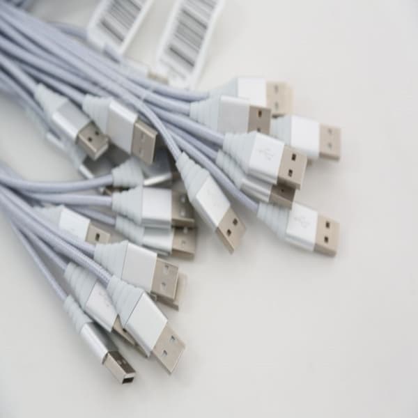 Omega Omega Micro USB USB Cable, 1.5A, 2m, Silver (44175)