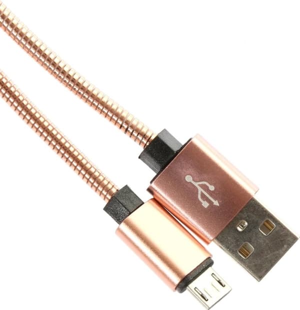 Omega USB-A - microUSB-kabel 1 m gull (OUFBB6MBOXRG)